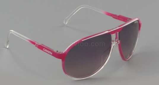 Lunettes de soleil Carrera rose translucide