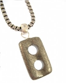 Collier homme pyrite