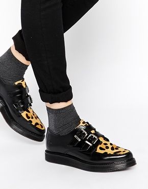 chaussures creepers leopard
